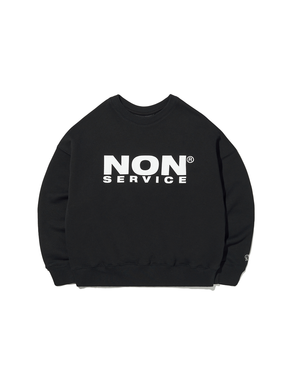 (리퍼브)  Regular Fit Bold Logo Sweatshirt Black